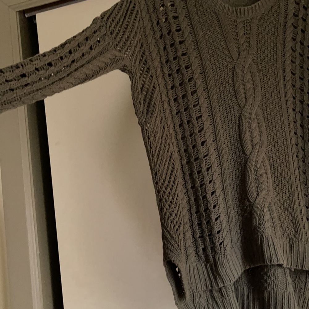 Oversized cable knit sweater - Picture 3 of 4